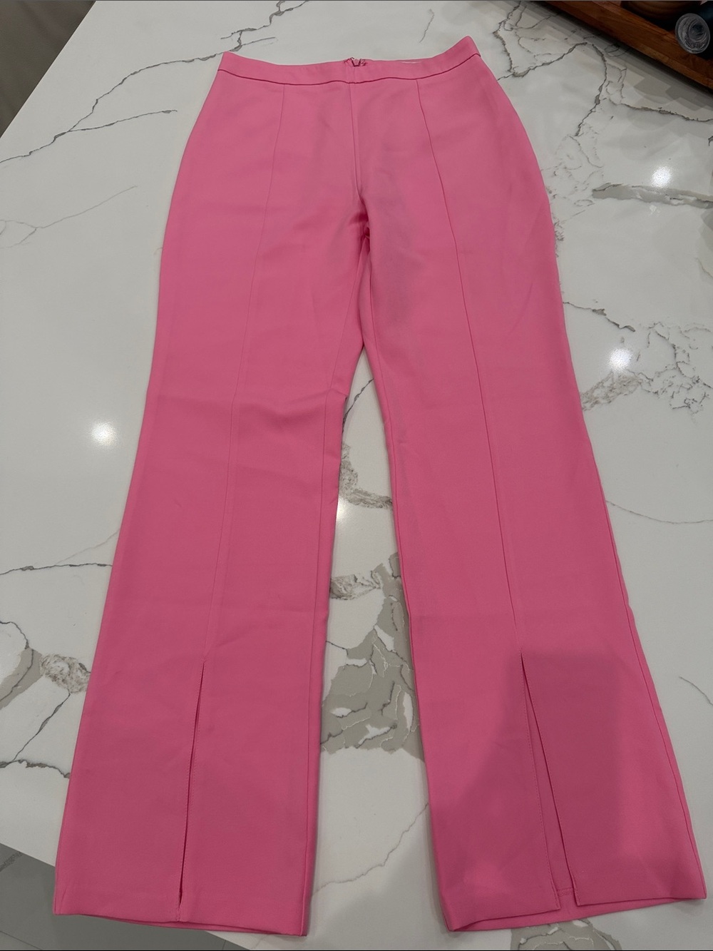 DO+BE Hot Pink Boot-Cut Pants with Front Seams